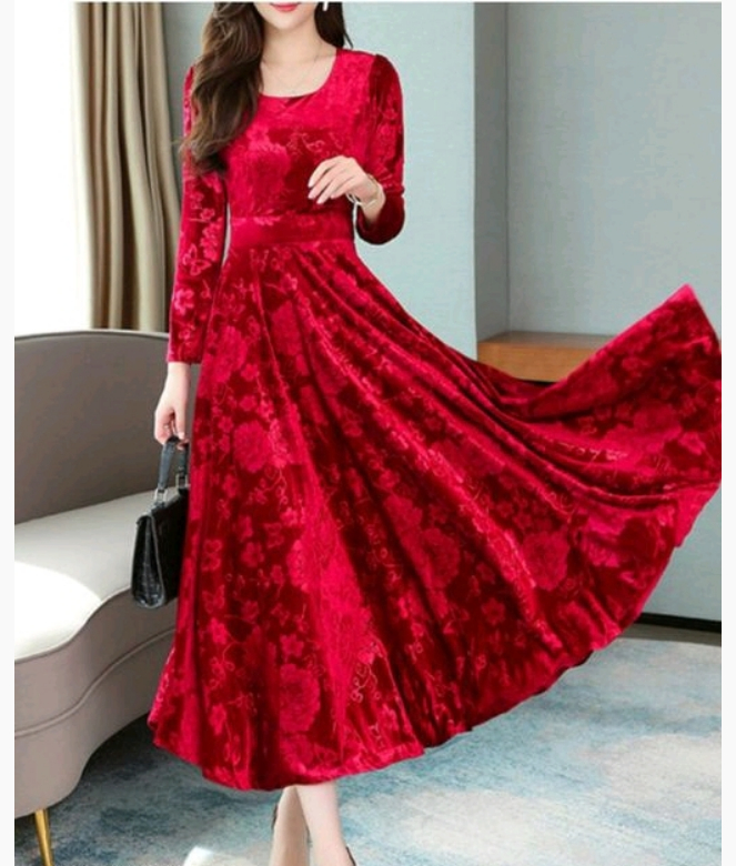 Fabulous Rayon Printed Western Gown